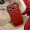 Retro Burgundy Bow Phone Case for iPhone 16, iPhone 17, iPhone 17 Pro Max