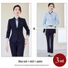 Women's Black Suit Set for Professional Reception & Hotel Work, Spring to Winter Attire.