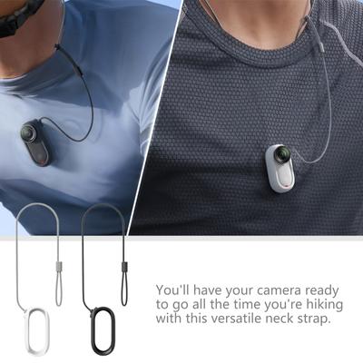 Cordón de seguridad con colgante magnético, correa para el cuello antipérdida para cámara Insta360 GO 3/GO 3S, cierre magnético seguro, estuche fácil de usar