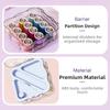 Partitioned Hand Sewing Tool Kit Portable Magnetic Needle Thread Box Mini Sewing Box Set  Travel
