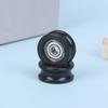 4X19X8.5Mm Pom Delrin Plastic U Groove Roller Guide Wheel 624 Bearing Pulley R3Mm Track Delrin Wrapped Pulley