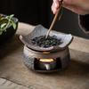 Ceramic Tea Stove Warmer Set - Natural Calming Effect Scents Diffuser with Tealight Holder for Meditation