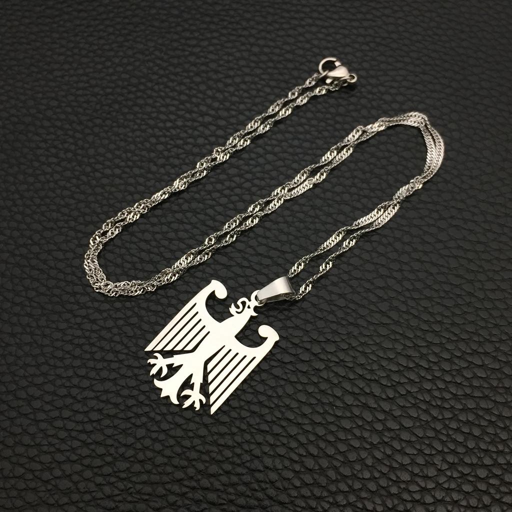 Stainless Steel German Eagle Necklace for Women - Simple and Stylish