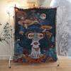 Psychedelic Boho Sofa Blanket Home Decor Bed End Cover Outdoor Camping Blanket Abstract Aesthetic Wall Hanging For Bedroom