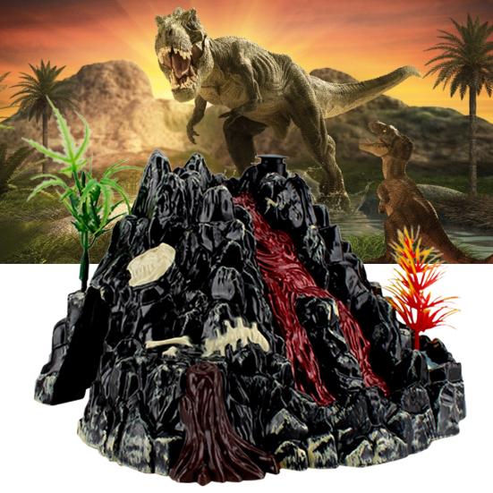 Vulkanausbruch Simulation Sound Licht Spray Kinder Modell Spielzeug Schreibtisch Ornament