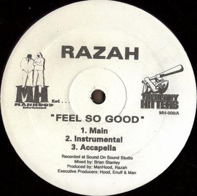 12inch Record RAZAH - Feel So Good MH008 Manhood Enterta 2004 US Soul/Funk Used