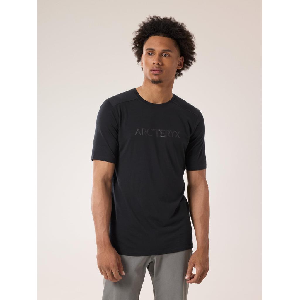 Ionia Merino Wool Arcword Logo Short Sleeve X000007733 Black M ARC'TERYX Men's