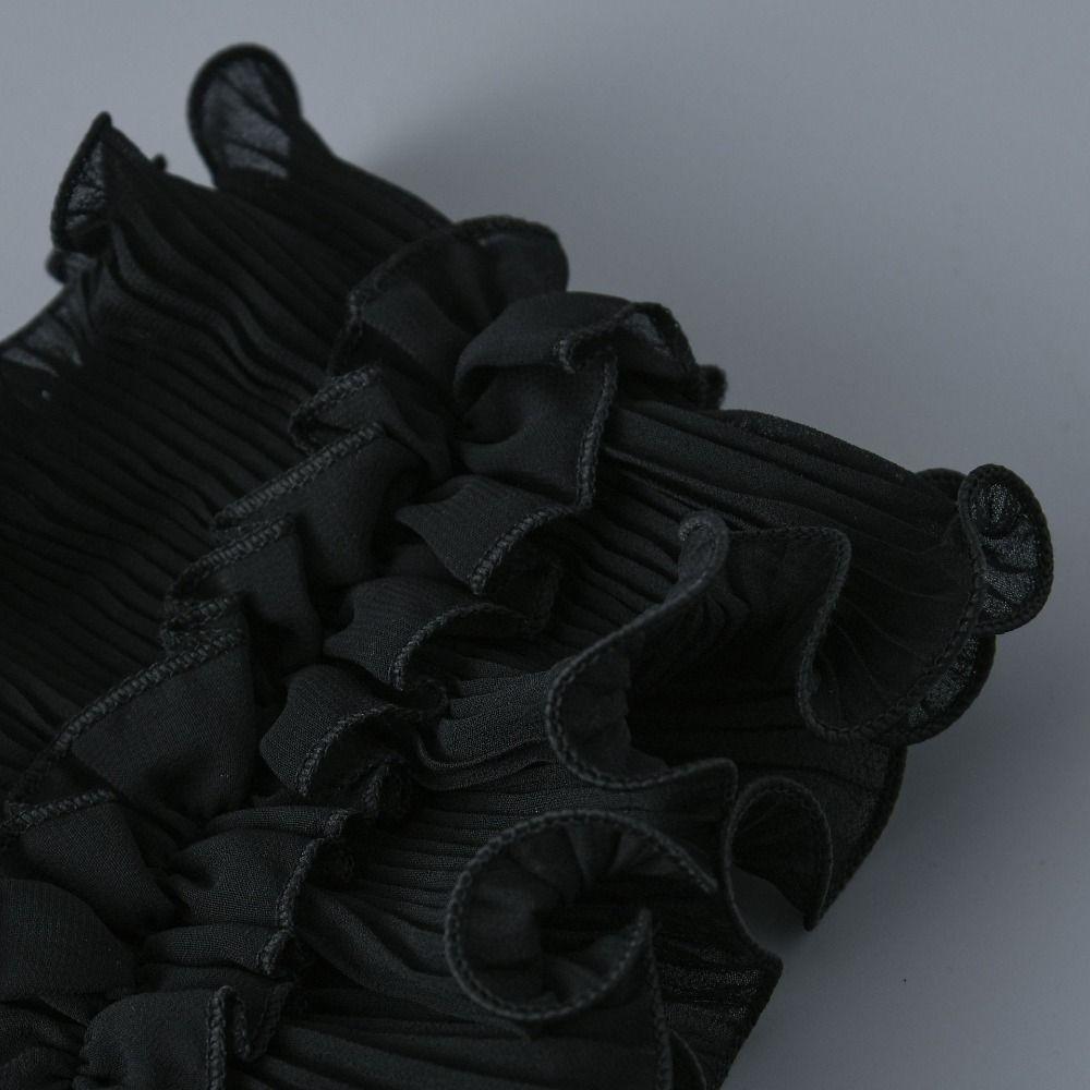 Detachable Fake Collar Ruffled Edge Cloak Scarf New High Neck Collar Women Girls