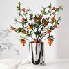Silver Cloth Bag Ceramic Vase Folded Flower Pot Straight Tube Pleated Stacked Flowerpot Flower Vases Terrarium Home Decoration