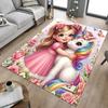 1PC Unicorn Flowers Extra Large Non-Slip Floor Carpet, Office, Family, Bedroom, Studio - Large Area Rug Indoor Rugs, Vibrant Colors-W224