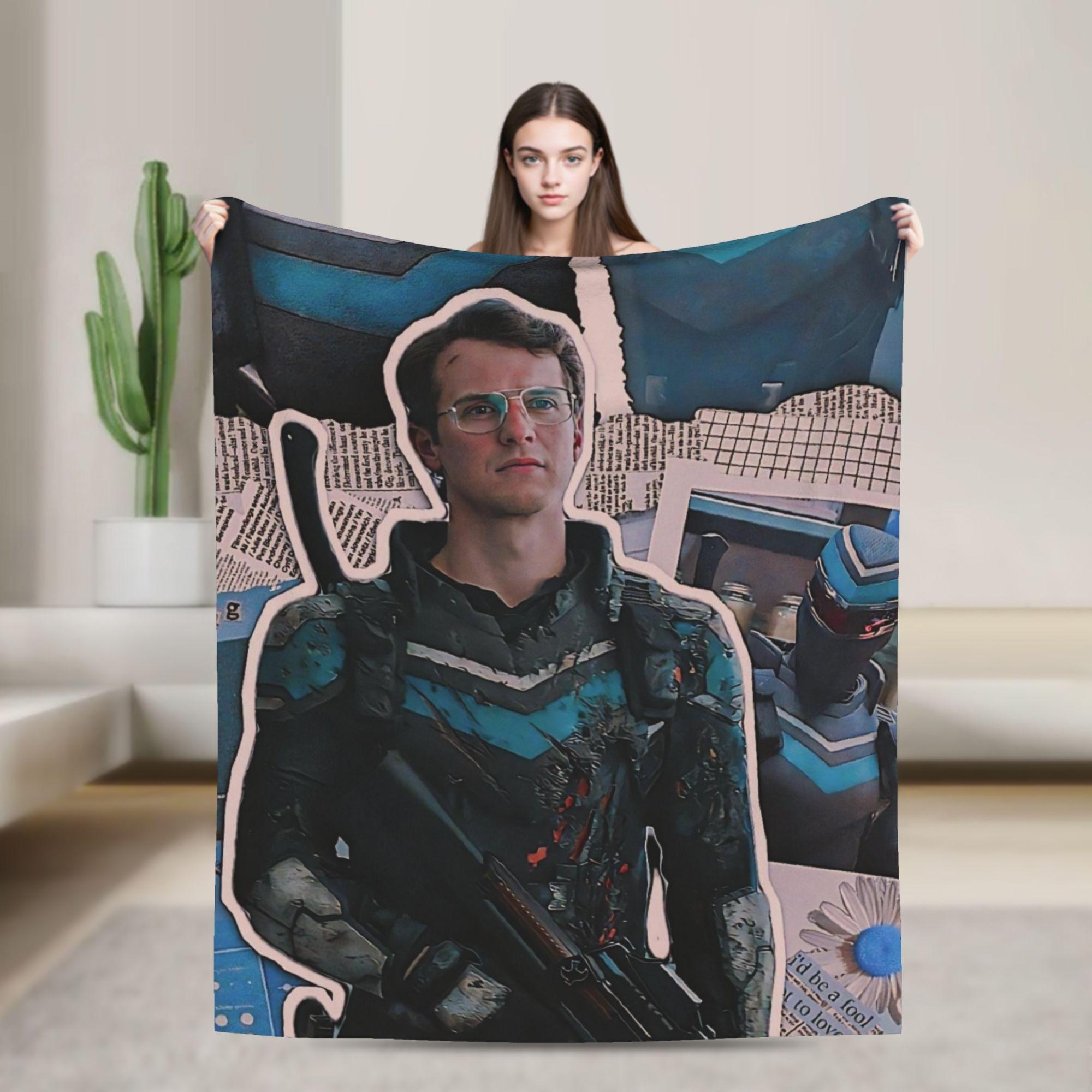 Adrian Chase  Vigilante Peacemaker Flannel Blanket  Soft Warm Bedding Throws for Home Decor Airplane Bedspread Sofa Bed Cover 75X95CM