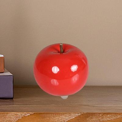 Estatua Cerámica Manzana Figura Escultura Decorativa Moderna Mesa Arte Manualidad Adorno Hierro