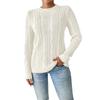 Women's Autumn And Winter New Round Neck Pullover Casual Bottom Knitting Long Sleeve Sweater