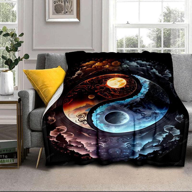 Flame Dance In Blue And Orange Blanket Flannel Blanket Throw Blanket Sofa Cover Blanket Soft Premium Blanket Picnic Blanket Tv Blanket Gifts