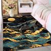 1PC Golden Whale and Moon Print Carpet Rug for Living Room Bedroom Sofa Doormat Home Decor Non-slip Floor Mat