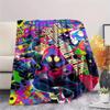1PC Spider-Man Print Flannel Blanket, High quality Comfortable for All Seasons, Home Decor, Warmth and Comfort, Perfect for Christmas Gifts