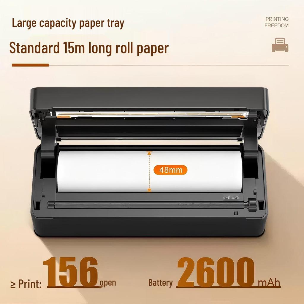 Compact Bluetooth Thermal Printer for Shipping and Barcode Labels