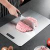 Stainless Steel Cutting Board Durable Multi-Purpose Kitchen Chopping Block for Fruits & Vegetables Food-Safe Chopping Board