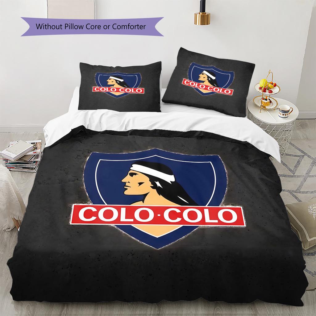 CSD Colo‑Colo Pattern Bedding Quilt Set  Home Decoration  Gift (1 * duvet cover + 2 * pillowcase  without core)