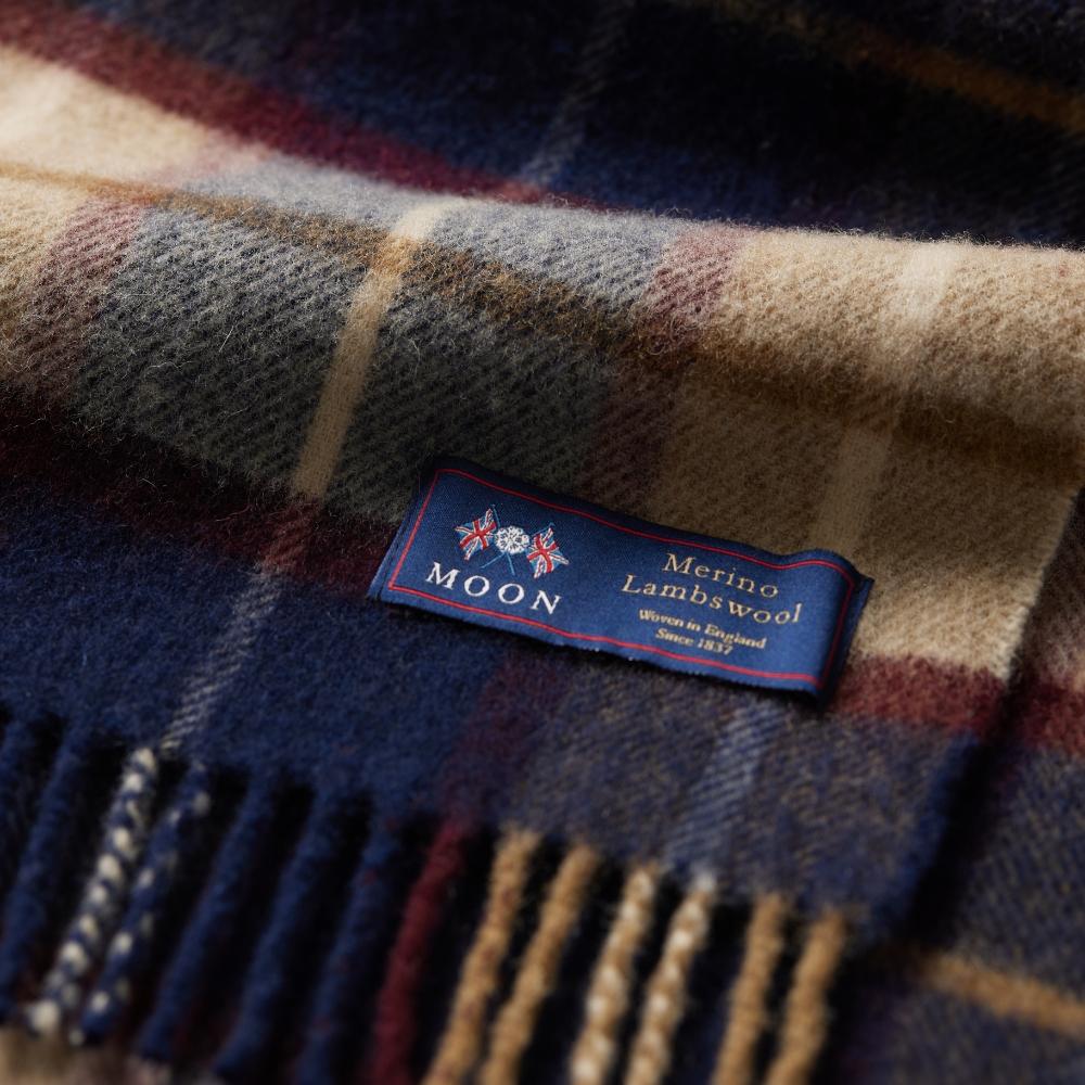 Abeulahammun Merino Wool Scarf 25Cm - Winchester Navy