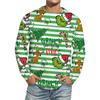 Men's Christmas Printed Imitation Cotton Long-sleeved Shirt