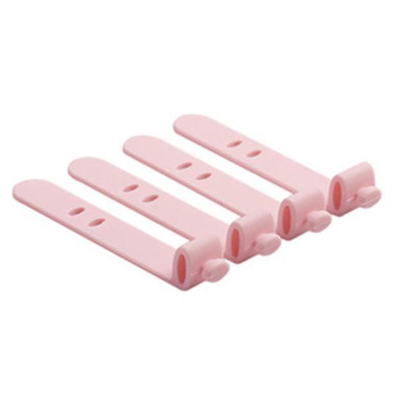 4Pcs Cable Winder Silicone Cable Organizer Wire Wrapped Cord Line Storage Holder