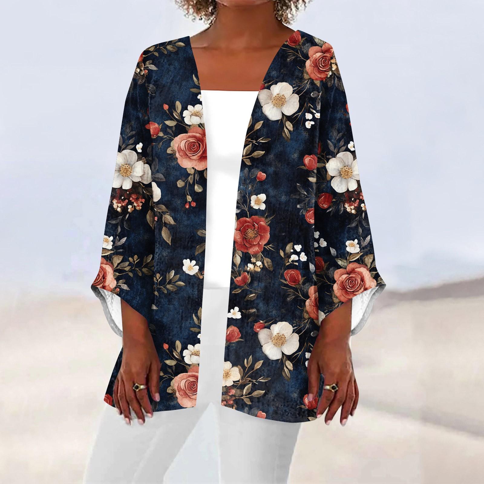 

Женская повседневная и модная легкая куртка средней длины с принтом, кардиган, кардиган XL арбуз красный