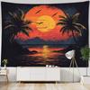 Fantasy Landscape Tapestry, Starry Home Wall Decoration, Polyester Thin Hanging Cloth, Bohemian Hippie Room Aesthetic Decoration