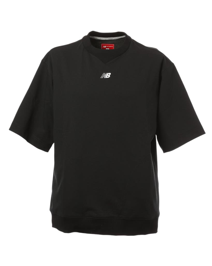 Bluză de trening de golf cu mânecă scurtă și gât rotund 5 [New Balance] pentru bărbați (Elastic/Compatibil cu set-up) / 012-5164001 010_Negru [L]
