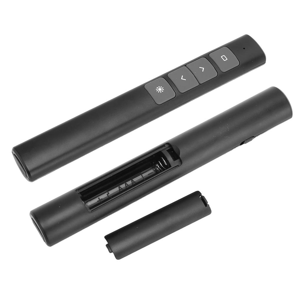 Presentation Clicker 2.4G RF Chip ABS Silicone Buttons Portable Plug and Play Wireless Presenter Remote for Office