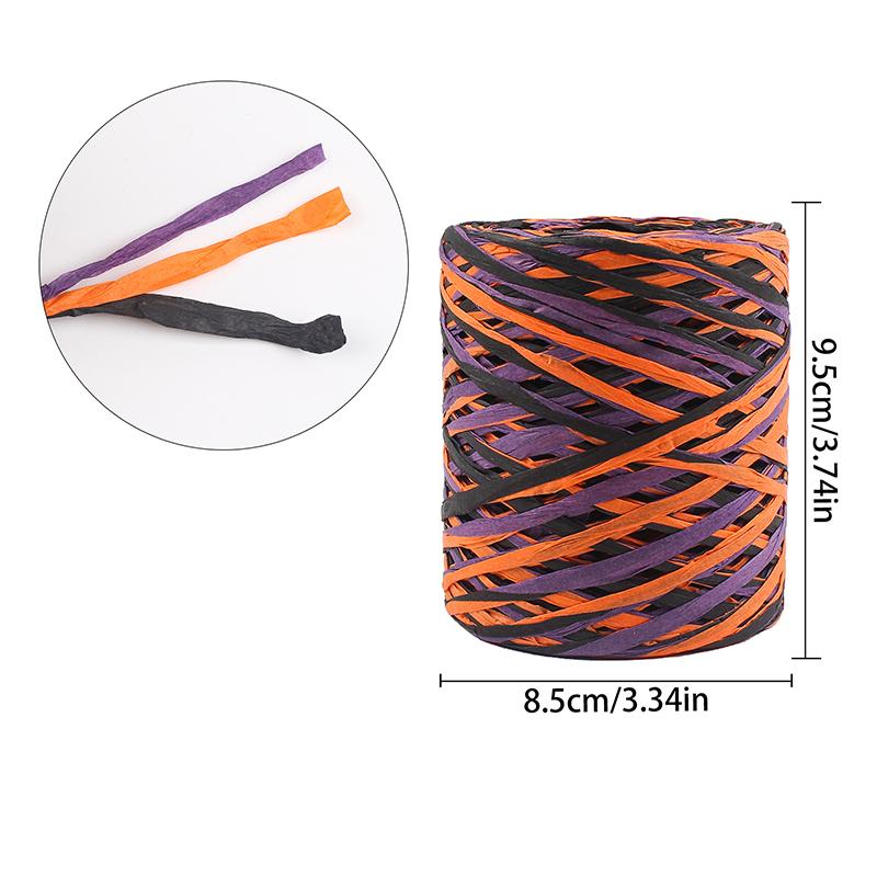 1Roll Paper Rope DIY Weaving Decorative Paper Rope Lafite Grass Creative Handmade Gift Colorful Packaging Rope Bouquet Packaging