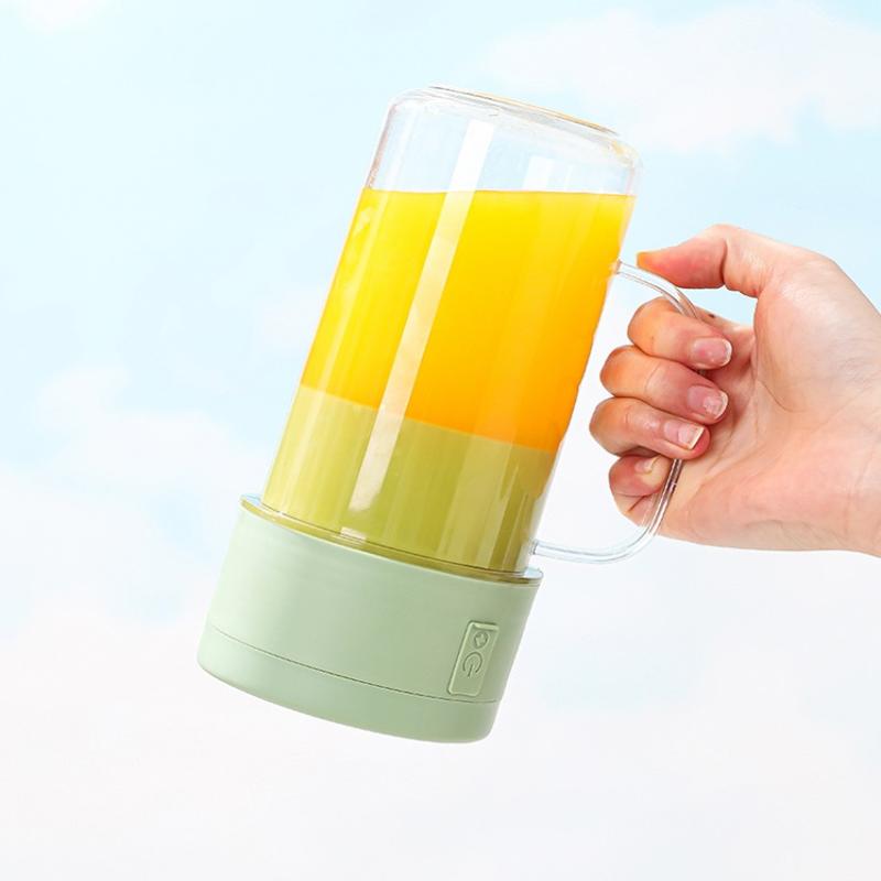 Portable Electric Fruit Juicer Cup USB Rechargeable for Camping Hygienic Travel Home Smoothies Shakes Use