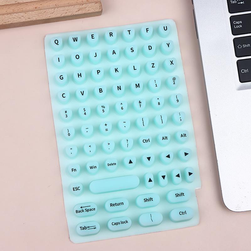 New 70/21pcs Raised Adhesive Keyboard Stickers For Long Nail Art Keyboard Bubbles Self-for Long Nails Silicone Typing Keycaps