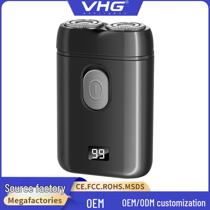 Portable Rechargeable Men's Double-Head Mini Electric Travel Shaver