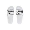 Puma Leadcat Outdoor Beach Leather Patch Non-Slip Slide Sandals Unisex Footwear White Black 360263-08