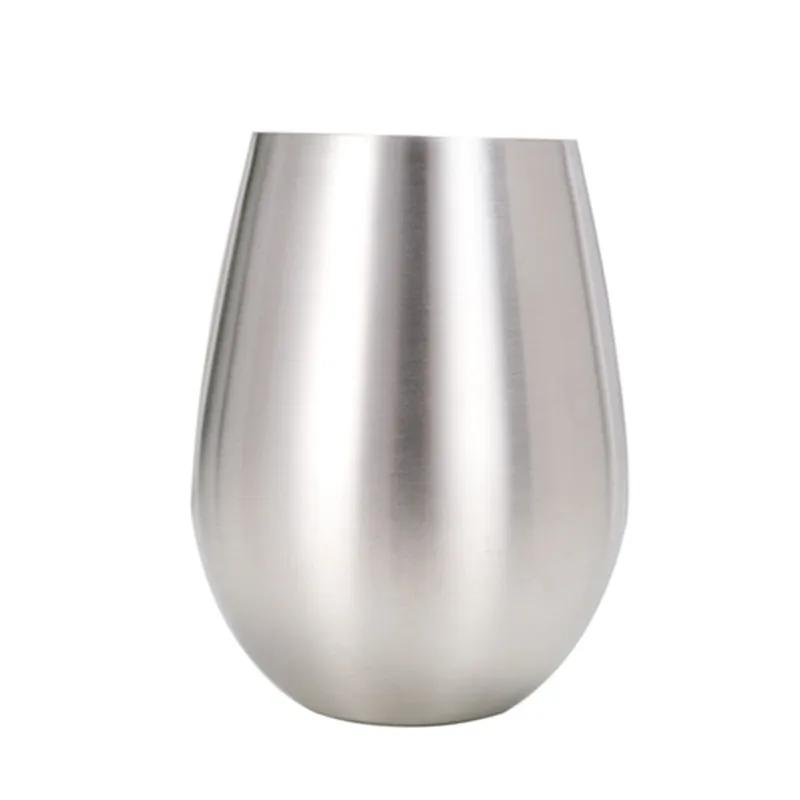 

410-500ml Stainless Steel Wine Beer Cup Large Capacity Whiskey Coffee Glass Cocktail Juice Milk Tumbler Bar Outdoor Drinking