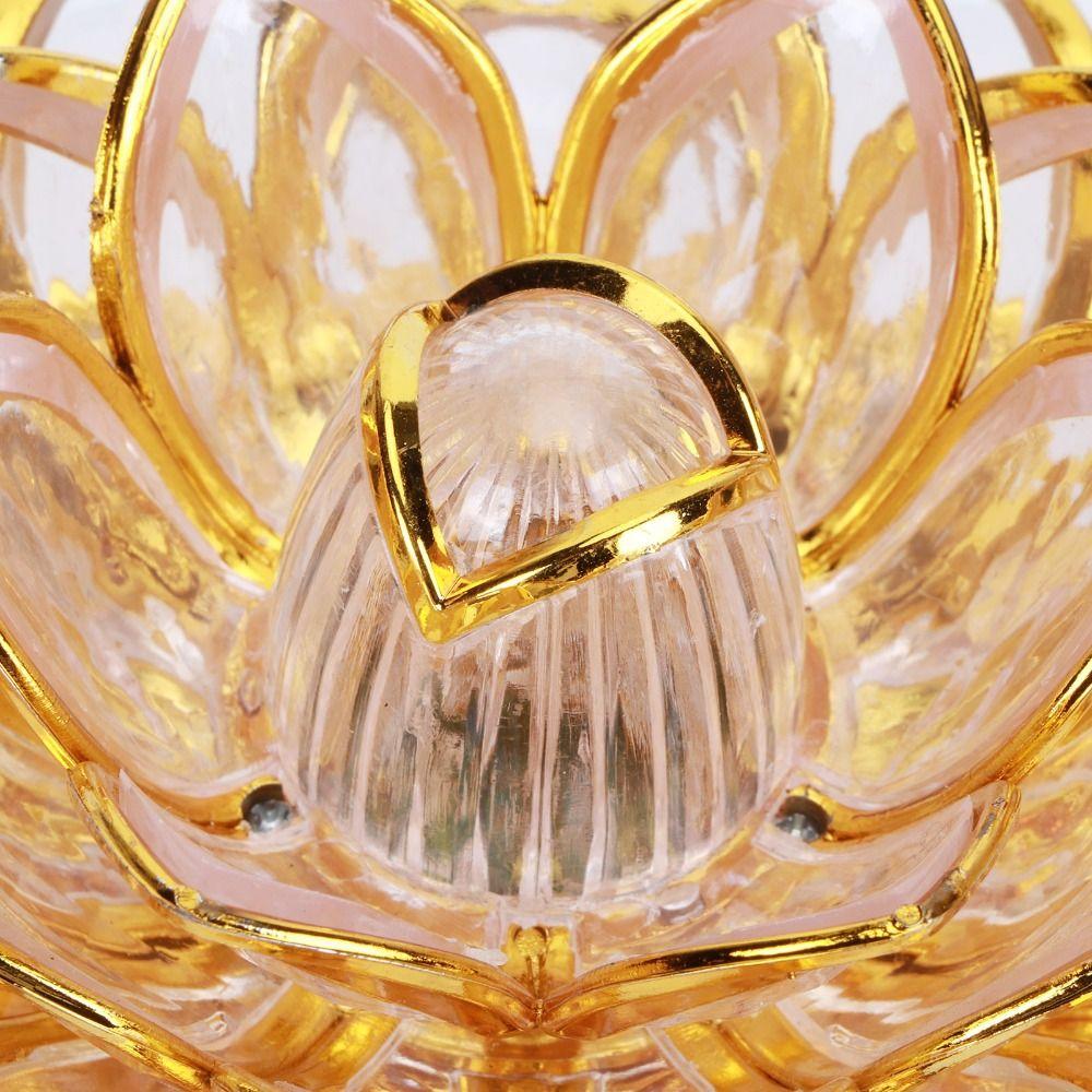 220V Buddhist Lamp LED Night Light Buddhist Prayer Lamps Lotus Flower Lamp  Wedding