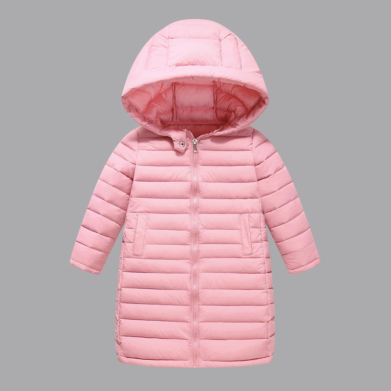 2025 Kids' Thick Cotton Over-the-Knee Winter Jacket - Boys' & Girls' Mid-Length Outerwear