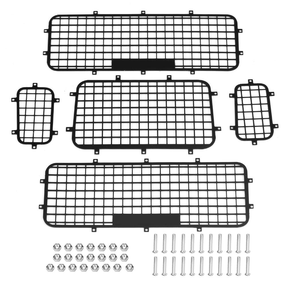 5 Pcs Metal Window Protection Nets for Traxxas TRX 4 1 10 Scale RC Crawler Car