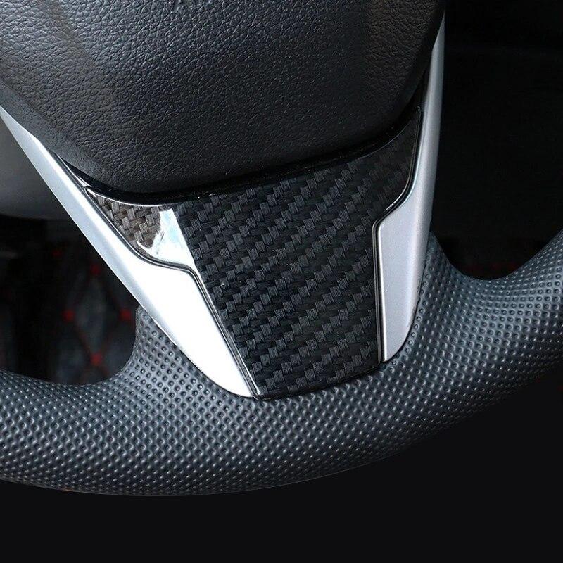 Für Honda Civic 10th 2016–2018. Lenkrad-Dekorationsaufkleber-Sets mit modifizierten Aufnähern für den Innenbereich, Pailletten, dekorativ