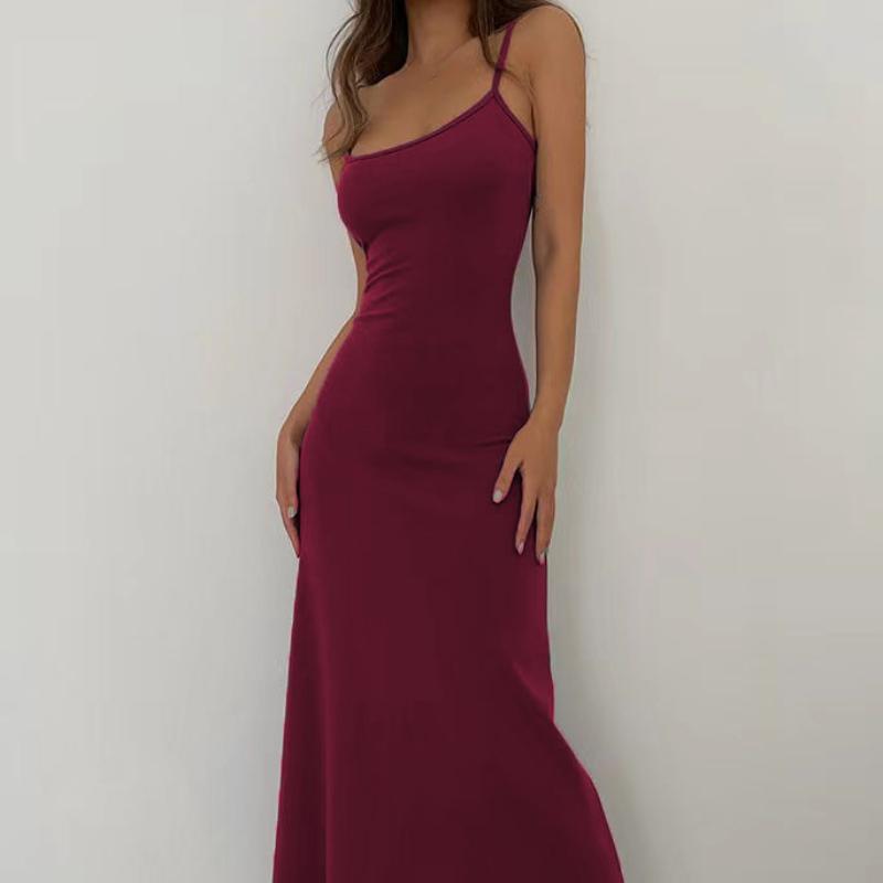 Women Slim Long Dress Summer Sexy Backless Bodycon Dresses Vacation Beach Outfits Casual Lounge Party High Waist Skirt Clothing