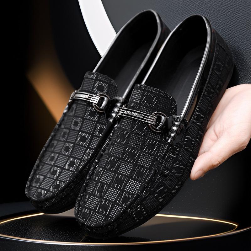 2024 toamnă pantofi bărbați noi pantofi Doudou pantofi bărbați cu talpă joasă versiune coreeană pantofi respirabili leneși pantofi de condus cu un pedal bărbați