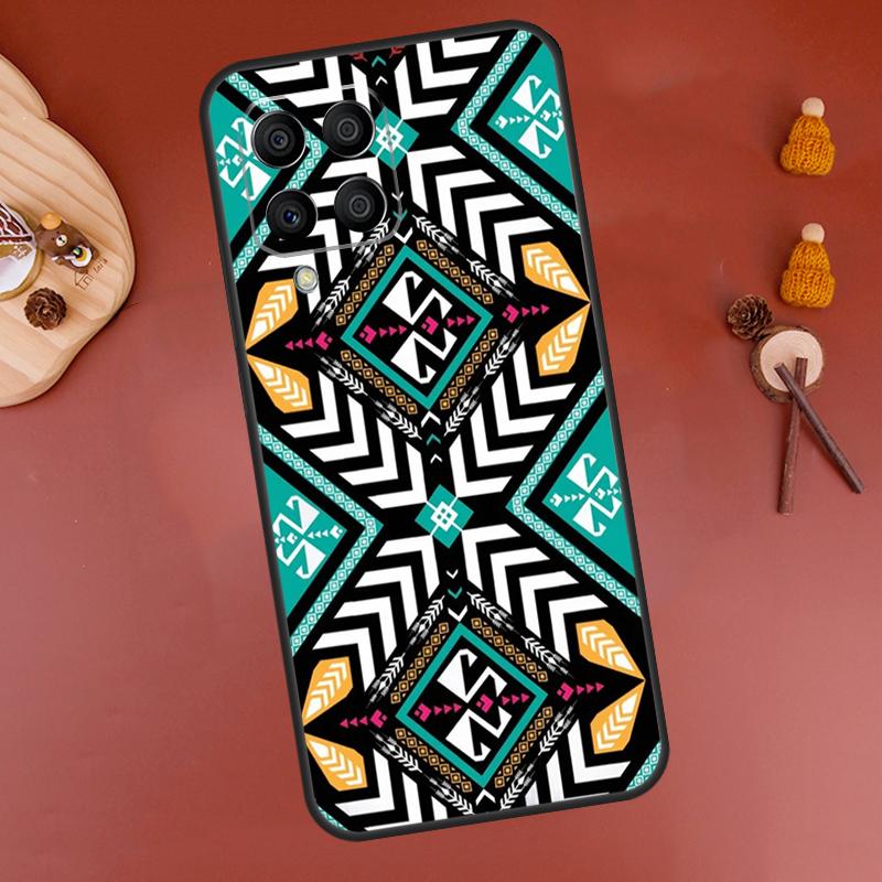Tribal Aztec Geometric Colour Case For Samsung Galaxy M33 M21 M31 M16 M36 M56 M53 M13 M12 M32 M52 M15 M55 M14 M35 M34 M54