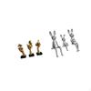 Resin Thinker Statues And Bunny Family Figurine Sculptures Abstract Art Tabletop Decorations for