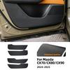 Anti-Kick Suede Door Pad Trim for Mazda CX-70 CX-80 CX-90 2024 2025 Interior Moulding LHD RHD