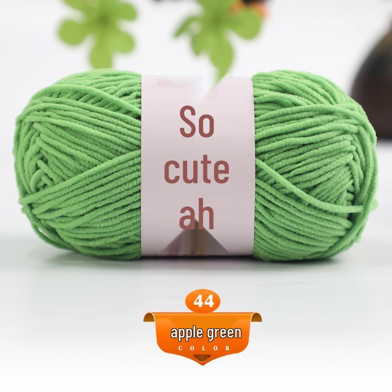 Medium Thick Chenille Yarn for Handmade Crochet Bags & Dolls