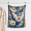 Autumn and winter new double-sided color oil painting series imitation cashmere thickened warm scarf women's air conditioner shawl
