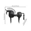 Horse Figurine Matte Black Sculpture Abstract Decor for Home Stylists, Art Collectors, Living
