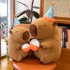 Capybara Plush Doll Cute Capibara Anime Fluffty Toy Kawaii Plushie Happy Birthday Doll Gift For Girl Friend Soft Stuffed Animals