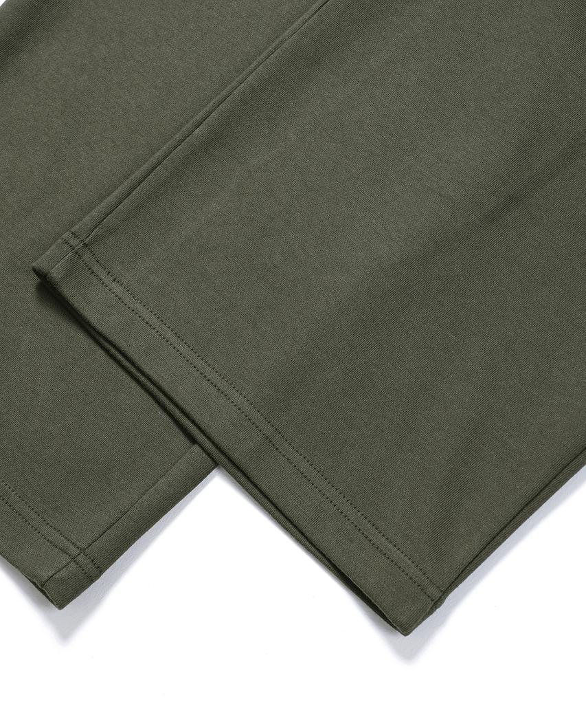 GAKKAI UNIONS [Select Summer, Brushed, Or All-Season Fabric] One-Pleat Wide Sweatshirt Cargo Pants Khaki